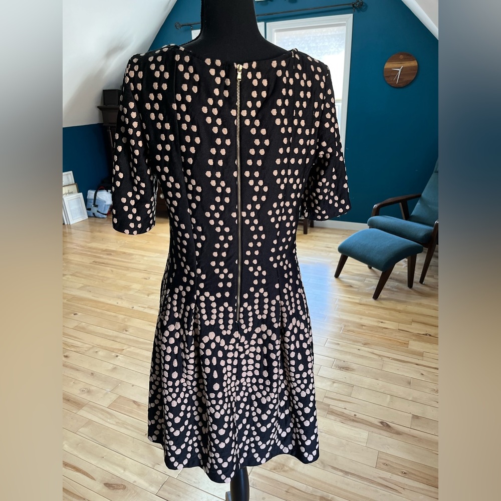 Danny and Nicole - Cute black and cream colored polka dot dress Size 10 - Picture 4 of 10